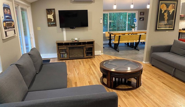 Bear Cabin Winnipesauke beach access, family/dog friendly home fenced in Yard.