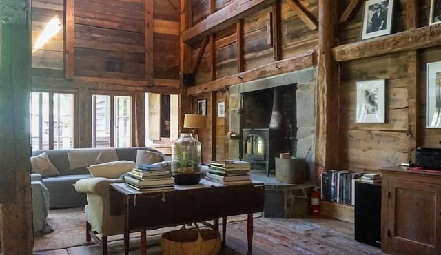 Bearsville Barn: Featured in Vogue - Renovated Barn w/ 30 ft Ceilings and Historic Wood Beams