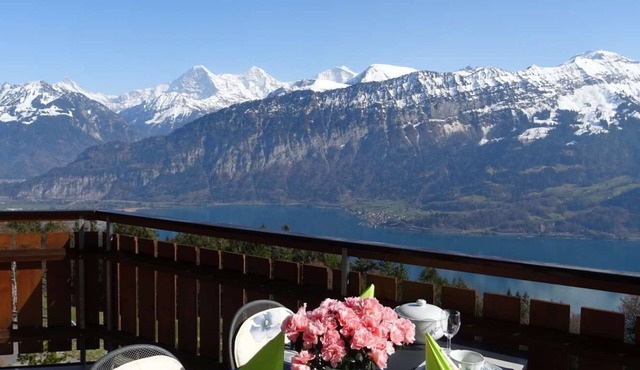 Beatenberg near Interlaken: wonderful view of the lake and mountains