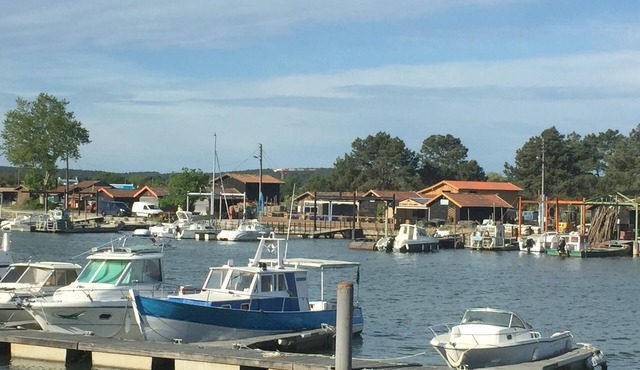 Beau T3 duplex overlooking the oyster port of La Teste