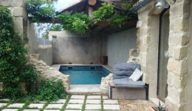 Beautiful village house with pool and garden