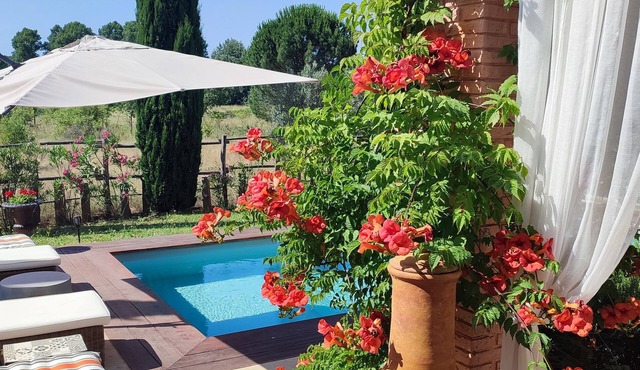 Beautiful villa with pool and countryside views, 12 minutes from historic Uzes