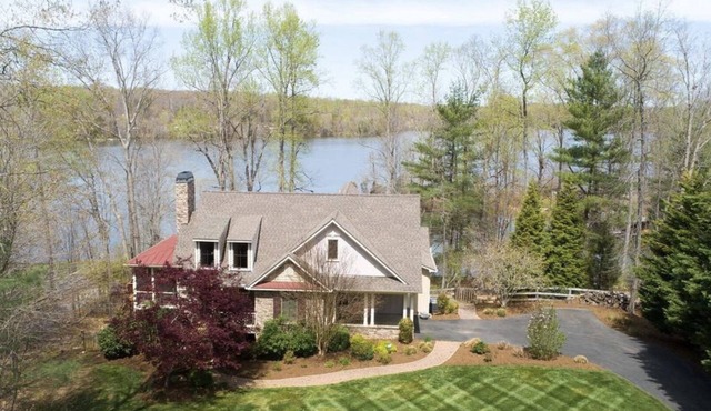 Beautiful waterfront lake house with private dock and State Park views