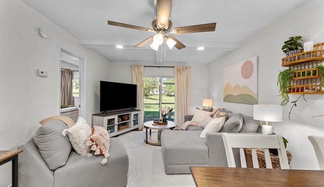Beautiful 2 bedroom 2 bathroom condo with patio. The sleeping arrangements for this property are 2 queen beds.