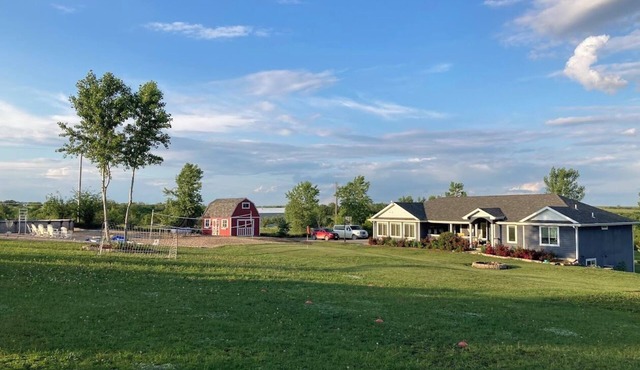 Beautiful 2800 sq ft., 4 bedroom country home with private beach and pool!