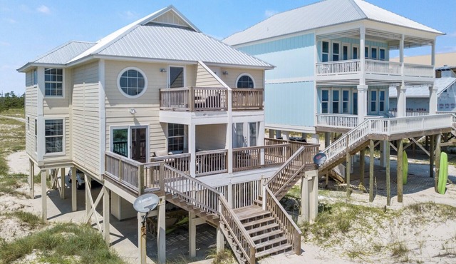 Beautiful 3 Bdrm Gulf front home w/decks galore and amazing Gulf Views
