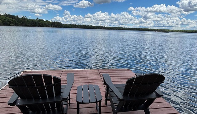 Beautiful 3 bed/2bath updated cabin w sandy swimmable frontage & great fishing.