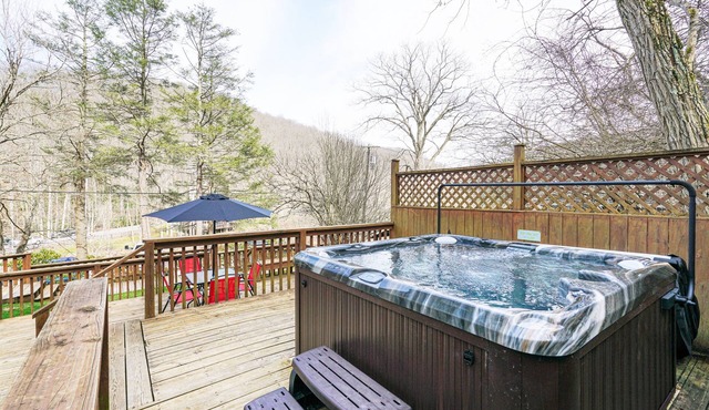 Beautiful 3bdrm Cabin°Hot Tub°Balcony°Parking°