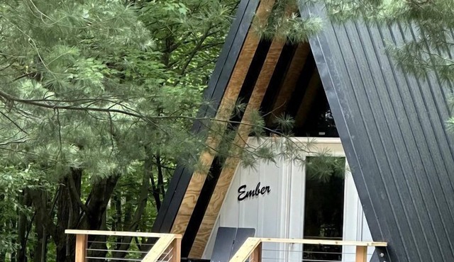 Beautiful A-Frame Cabin with Grill and Fire Pit for an Amazing Glamping Experience in Canandaigua, New York