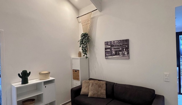 Beautiful air-conditioned 2-room apartment 33 m2 with terrace