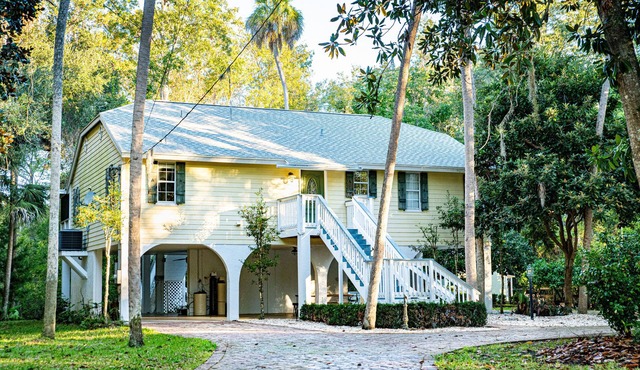 Beautiful and Secluded Waterfront Home With 2 Docks on 2.5 acres.