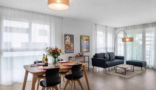 Beautiful apartment for 4 people with WIFI, TV, balcony and pets allowed