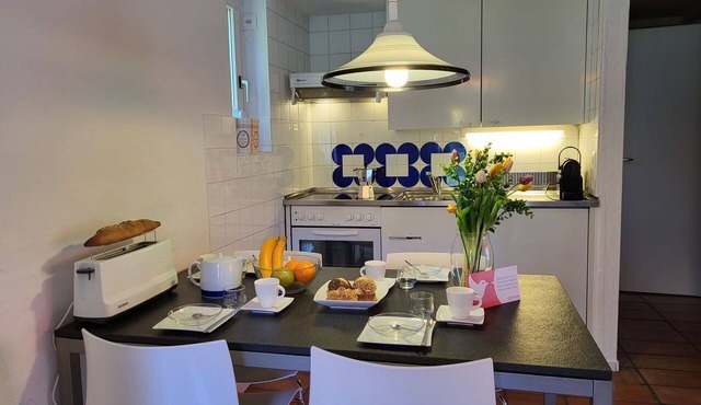 Beautiful apartment for 5 guests with pool, WIFI, TV, patio and pets allowed