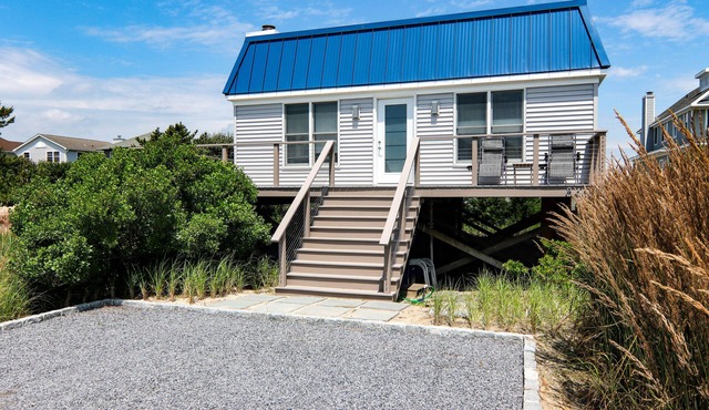 Beautiful beach house on Dune Road with private beach