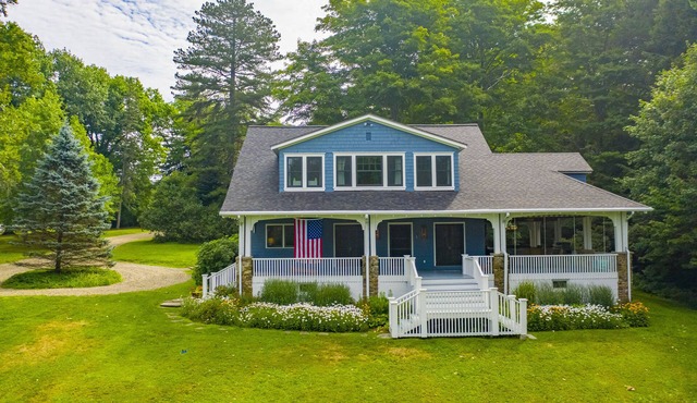 Beautiful Chautauqua lakefront home with expansive yard and private dock