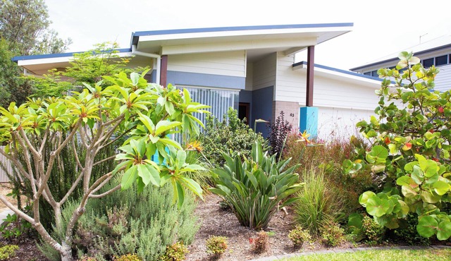 Beautiful coastal holiday home only moments from the sand, great surf and cafes.