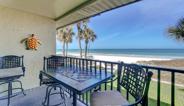 BEAUTIFUL CONDO WITH PERFECT VIEW OF BEACH AND GULF WITH NEW HEATED POOL