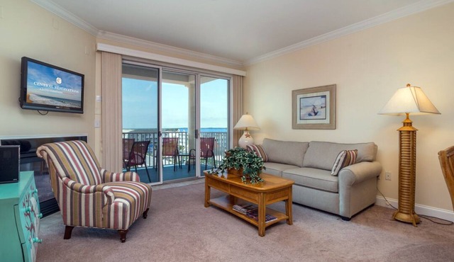 Beautiful condo right on the boardwalk with a pool!