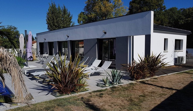 Beautiful contemporary villa with heated pool