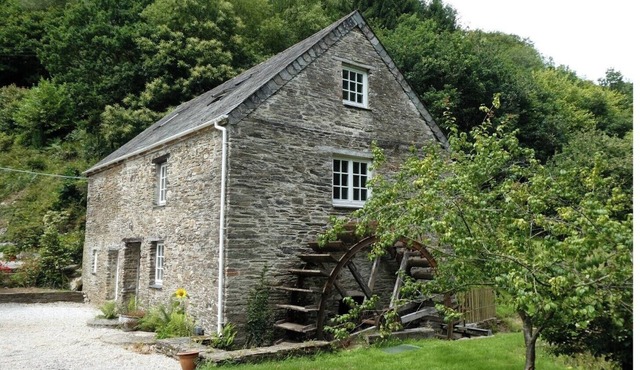 Beautiful converted watermill in a secluded river valley near the sea