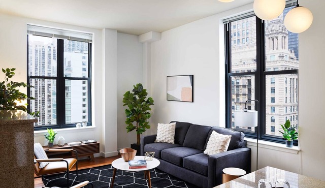 Beautiful Corner 2 Bedroom in the Loop | Roof Deck
