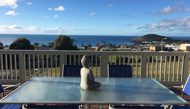 Beautiful deck with stunning ocean views