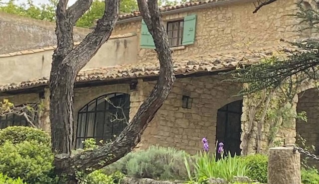 Beautiful farmhouse nestled among cedars in the heart of nature near Gordes