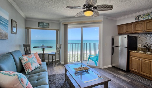 Beautiful freshly remodeled beachfront condo