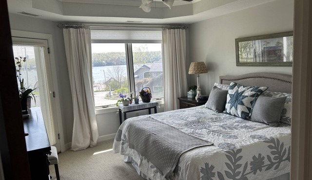 Beautiful Gills Rock condo overlooking Lake Michigan.