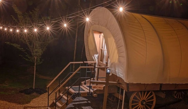 Beautiful Glamping Wagon Great for Outdoor Adventures in Tennessee