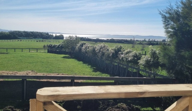 Beautiful harbour and rural farm views. Stunning views of sky tower and airport.