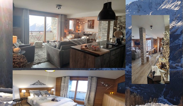 BEAUTIFUL HIGH STAND APART IN LA ROSIERE 5 ROOMS 10 PERS THE FOOT OF THE SLOPES