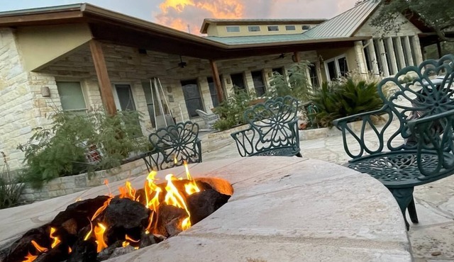 Beautiful Hill Country House on 28 Acres with pool, hot tub and fire pit.