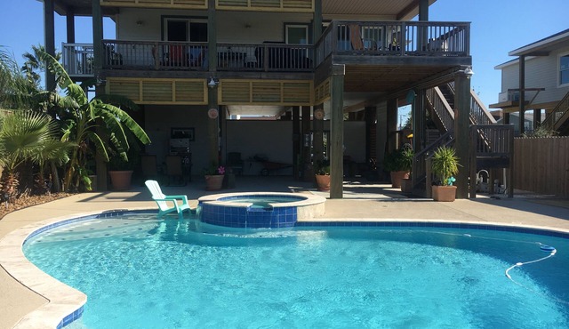 Beautiful home In Galveston TX with a Pool, Hot tub, Sunset Views and more.