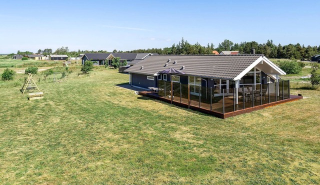 Beautiful home in Jerup with lake view