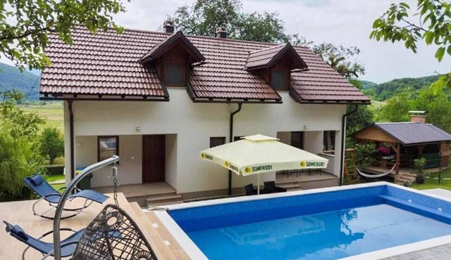 Beautiful home in Otocac with private swimming pool, can be inside or outside