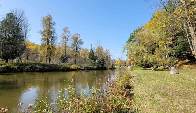 Beautiful home on Rifle River! Enjoy kayaking, outdoor fire, wildlife viewing