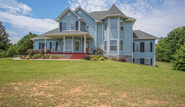 Beautiful home overlooking a pond!