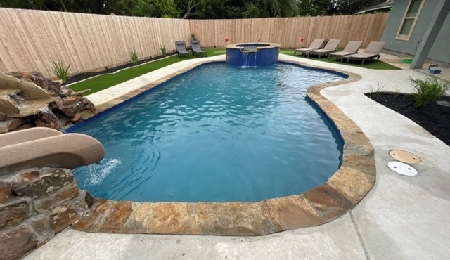 Beautiful home with PRIVATE POOL and game room!