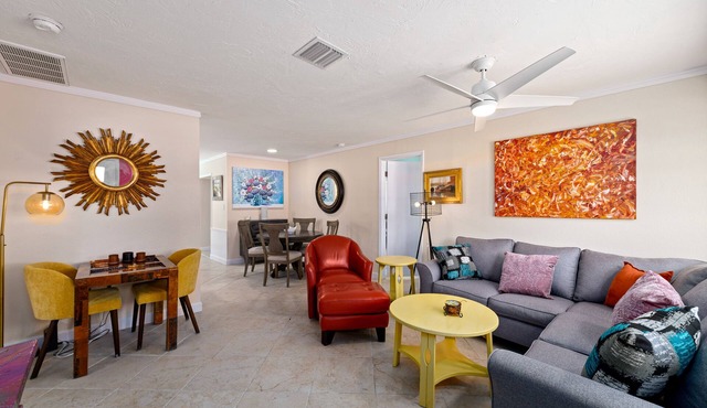 Beautiful home with very private heated pool minutes from the beach