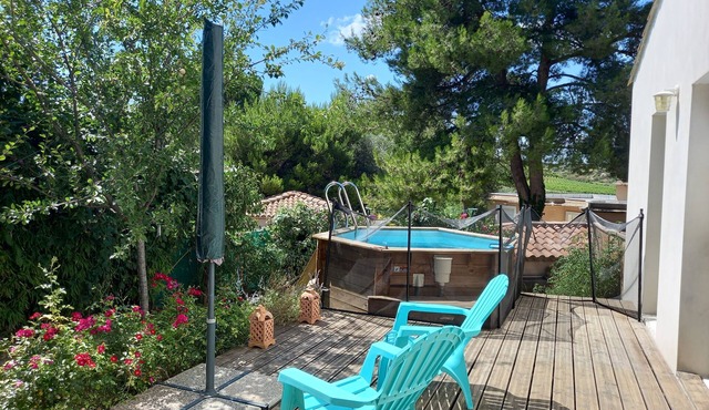 Beautiful house of recent architect in a calm and green frame.