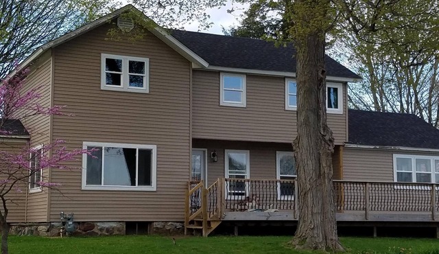 Beautiful house on Palmer Lake in Colon, MI, one block from downtown