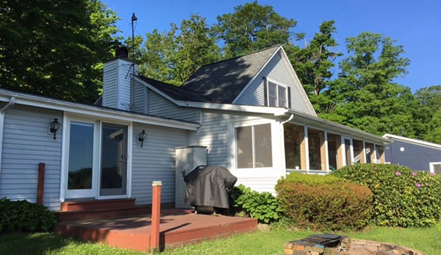 Beautiful house right on Findley Lake with one of the best views of the lake