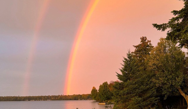 Beautiful Huron Bay sunsets from your own private beach.