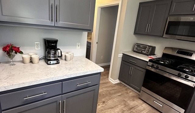 Beautiful in town accommodations, spacious, private backyard.