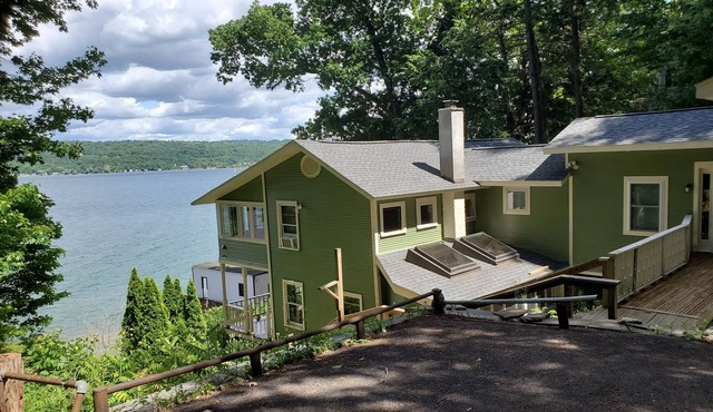 Beautiful Ithaca Lake House with Spectacular Views, Private Beach & Docks