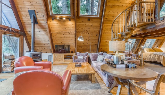 Beautiful, Japanese-Inspired A-Frame Home w/Lush Gardens & Private Hot Tub