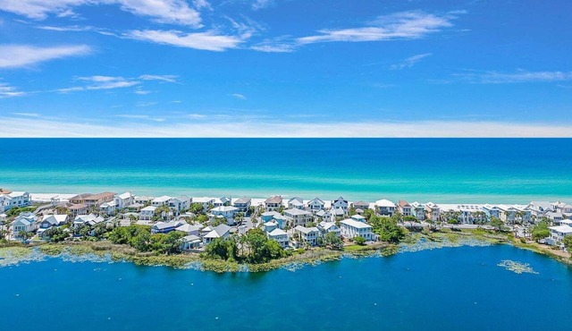 Beautiful Lake & Gulf Views, Private Beach, by 30A!