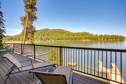 Beautiful Lake Coeur dAlene Retreat Deck and View!