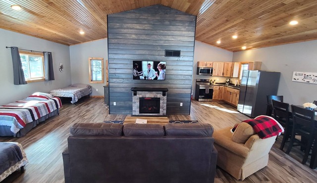 Beautiful lake home at a private camp